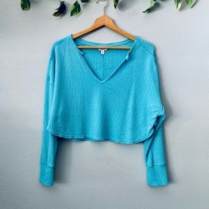 🌟 Joy lab long sleeve cropped top